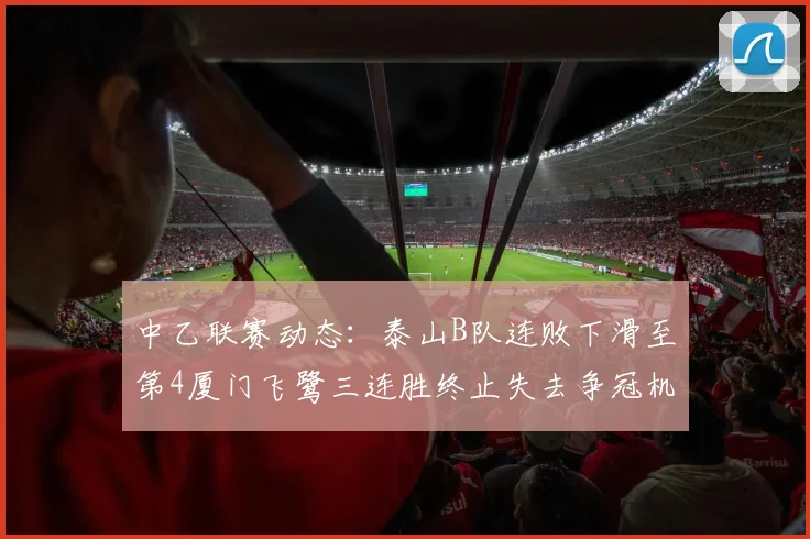 中乙联赛动态：泰山B队连败下滑至第4厦门飞鹭三连胜终止失去争冠机会